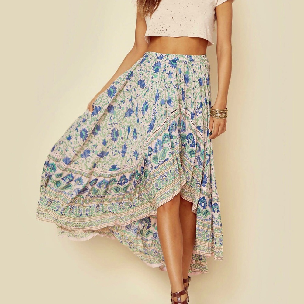 Miss June High Low Boho Skirt